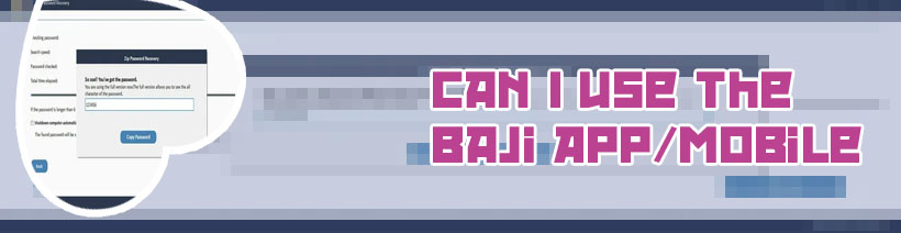 Baji login password for Indian players